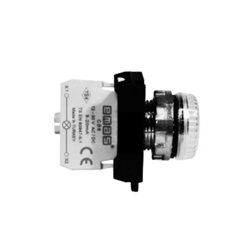 Piloto Metálico Blanco 100-230 Vac/Dc