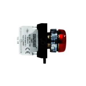 Piloto Metálico Rojo 12-30 Vac/Dc