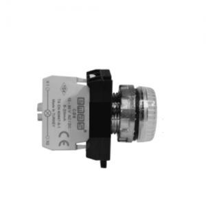 Piloto Metálico Blanco 12-30 Vac/Dc