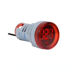 Indicador Xindali Voltaje Ac Redondo 22mm Rojo, 50-500vac