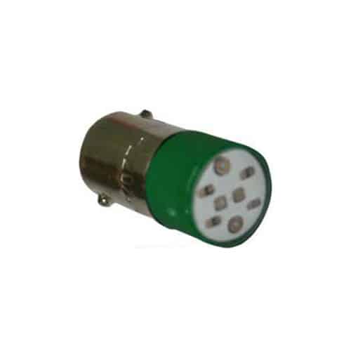 Bombillo Bayoneta LED 24Vdc Verde Ebchq