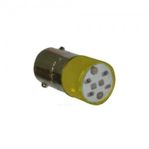 Bombillo Bayoneta LED 24Vac Amarillo Ebchq