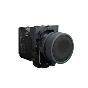 Pulsador Plastico Ø 22Mm Negro Ebchq