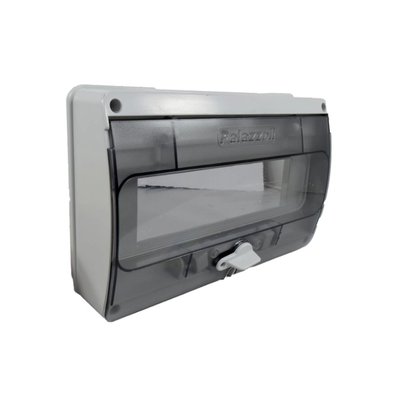Tapa con ventana transparente y carril