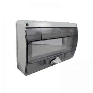 Tapa con ventana transparente y carril