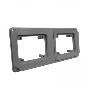 Marco para instalacion de 2 tomas de incrustar topTER, 16A y 32A - IP66/67