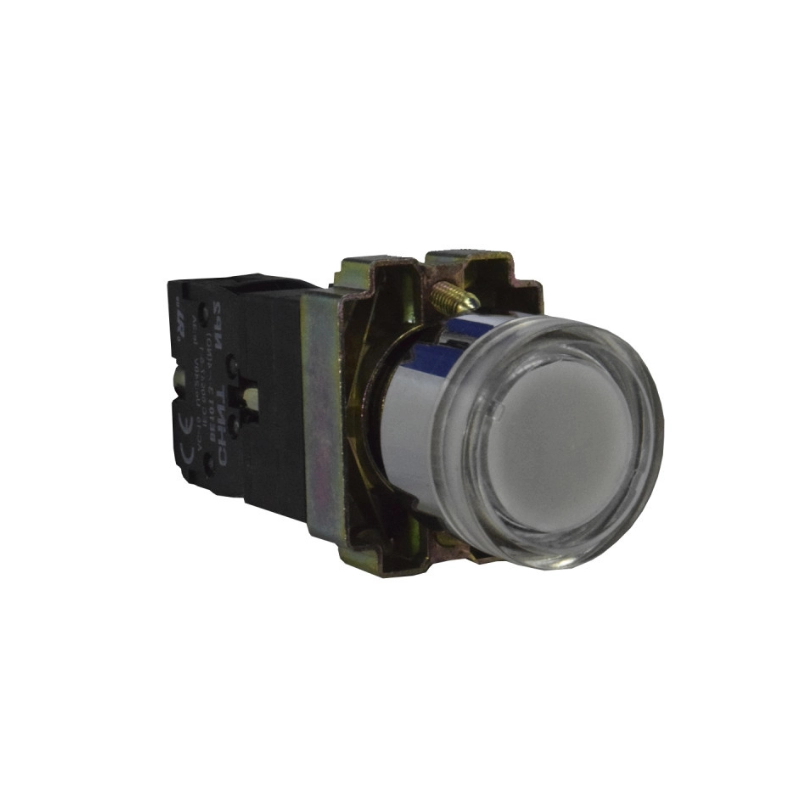 Pulsador Na+LED Blanco 230V 22Mm Chint