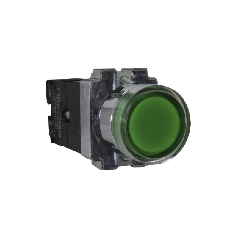 Pulsador Na+LED Verde 230V 22Mm Chint