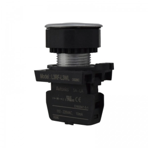 Piloto LED Plano Blanco 30Mm 110-220Vac Plastico Plano Autonics