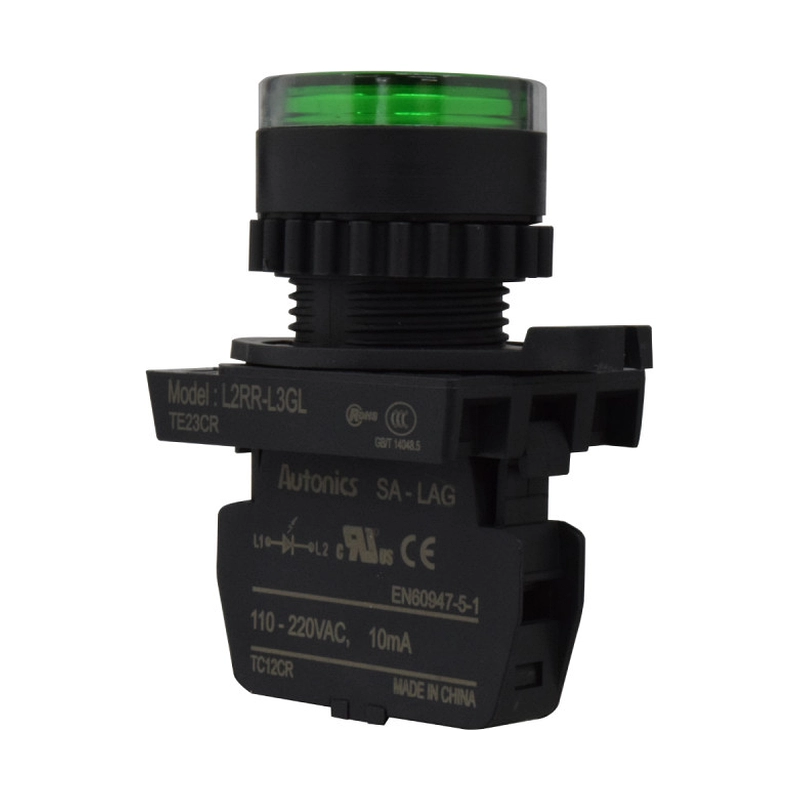 Piloto LED 22Mm Verde 110-220Vac Autonics