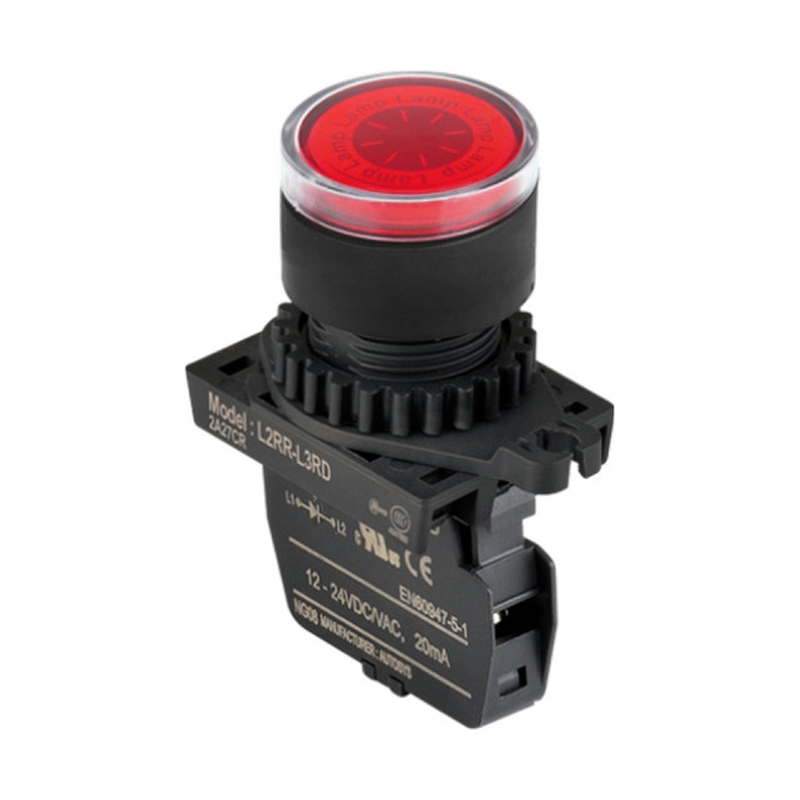 Piloto LED 22Mm Rojo 110-220Vac Autonics