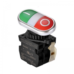 Start-Stop Plastico con LED 12-24 Vdc/Ac Autonics