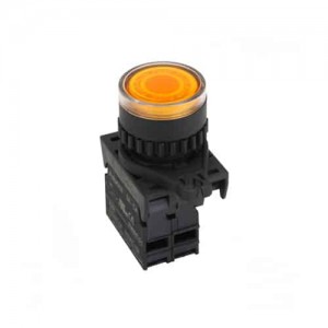 Pulsador Plastico Na+LED Blanco 12-24Vdc/Ac 22Mm Autonics