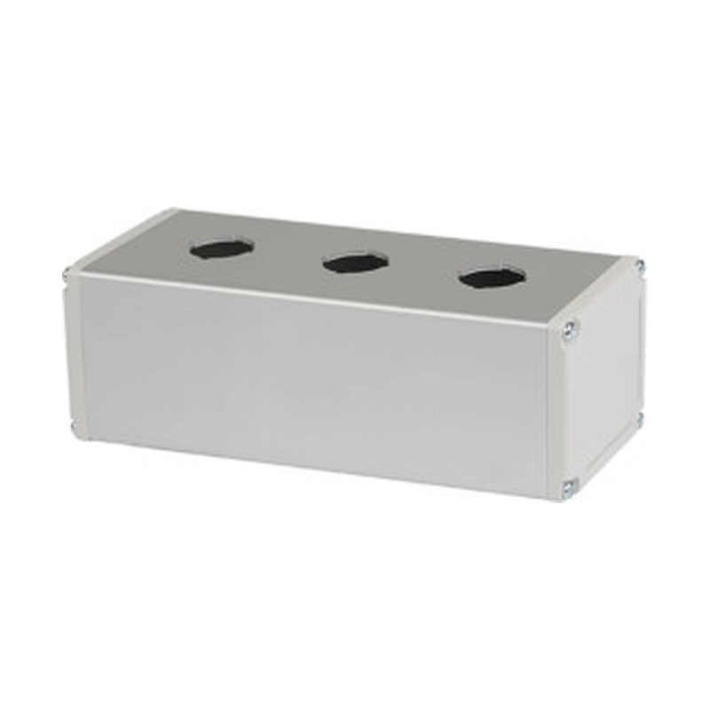 Caja Cuadrada 3H 22Mm Aluminio