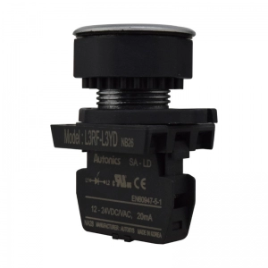 Piloto LED Plano Amarillo 30Mm 12-24Vdc/Ac Plastico Plano Autonics