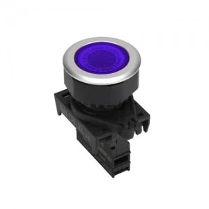 Piloto LED Plano Azul 30Mm 12-24Vdc/Ac Plastico Plano Autonics