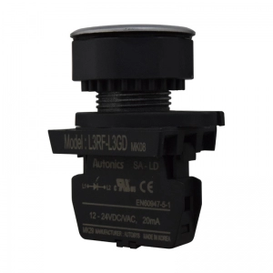 Piloto LED Plano Verde 30Mm 12-24Vdc/Ac Plástico Plano Autonics