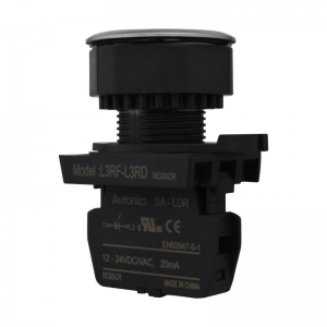 Piloto LED Plano Rojo 30Mm 12-24Vdc/Ac Plastico Plano Autonics