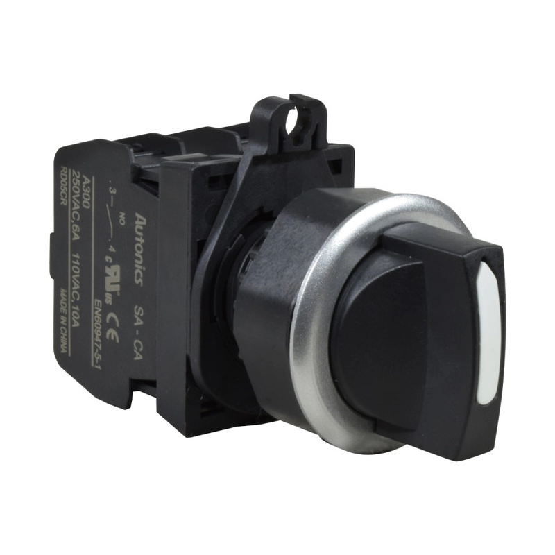 Selector Muletilla Plastico Raz 3 Posiciones Retorno Palanca Corta 30Mm Autonics