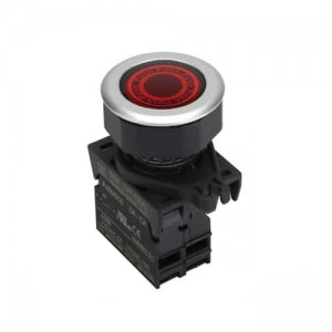 Pulsador Plastico Nc+LED Rojo 12-24 Vdc/Ac 30Mm Autonics