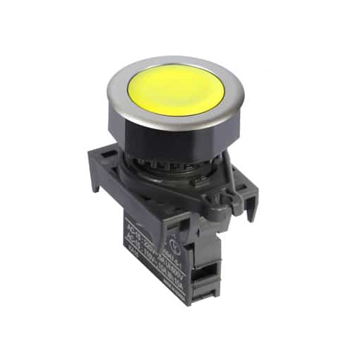 Pulsador Plástico 30Mm Na Amarillo Autonics