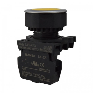 Pulsador Plástico 30Mm Na Amarillo Autonics