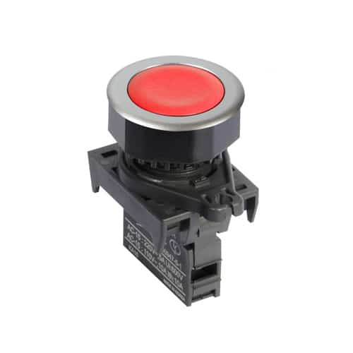 Pulsador Plastico 30Mm Nc Rojo Autonics