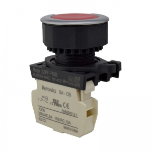 Pulsador Plastico 30Mm Nc Rojo Autonics