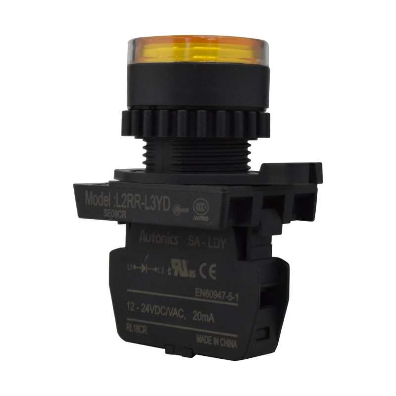 Piloto LED 22Mm Amarillo 12-24Vac/Dc Autonics