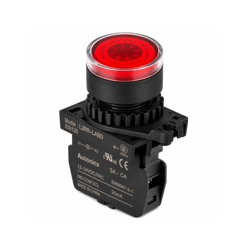 Piloto LED 22Mm Rojo 12-24Vac/Dc Autonics