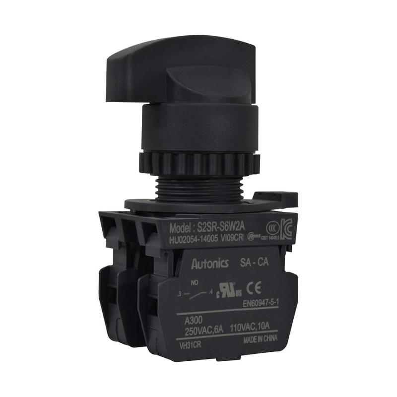 Selector Muletilla Plastico 3 Posiciones Retorno Palanca Larga 22Mm Autonics