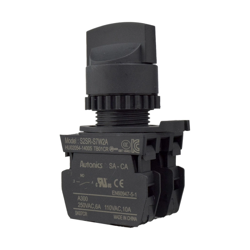 Selector Muletilla Plastico 3 Posiciones Palanca Corta 22Mm Autonics