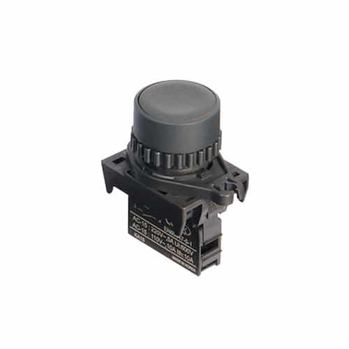 Pulsador Plastico 22Mm Na Negro 10A/110V Autonics
