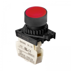 Pulsador Plastico 22Mm Nc Rojo 10A/110V Autonics
