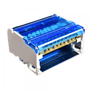 Bloque Spk (Sn) Distribución 2 Polos 7 Conectores 125A/500V