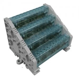 Bloque Distribución 4 Líneas 10 Derivaciones 160A Con Cubierta