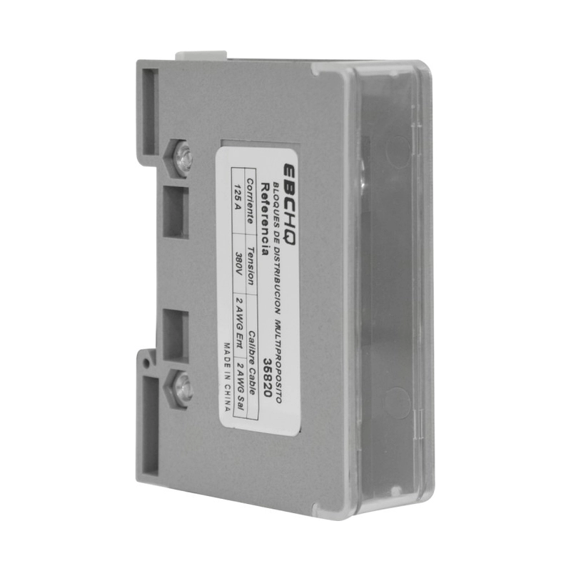 Bloque Ebchq Distribucion 2X2Awg/Salida 2X2Awg 125A/690V