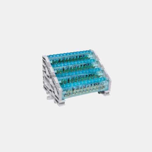 Bloque Distribución 4 Líneas 7 Derivaciones 160A Con Cubierta