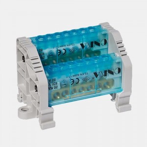 Bloque Distribución 2 Líneas 7 Derivaciones 160A Con Tapa