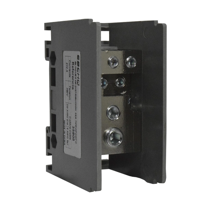 Bloque Ebchq Distribucion 3/0Awg/Salida 6X6Awg 232A/690V