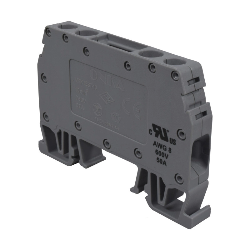 Bornera Torn Cortocirc 57A/750V 10Mm2 Gris