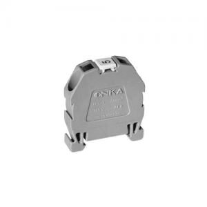 Mini Bornera 2.5Mm2  600V 24A Montaje en Riel 15Mm, Gris