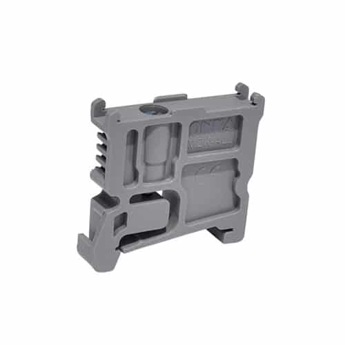 Freno Onka Grande Plastico Gris Para Bornera Riel