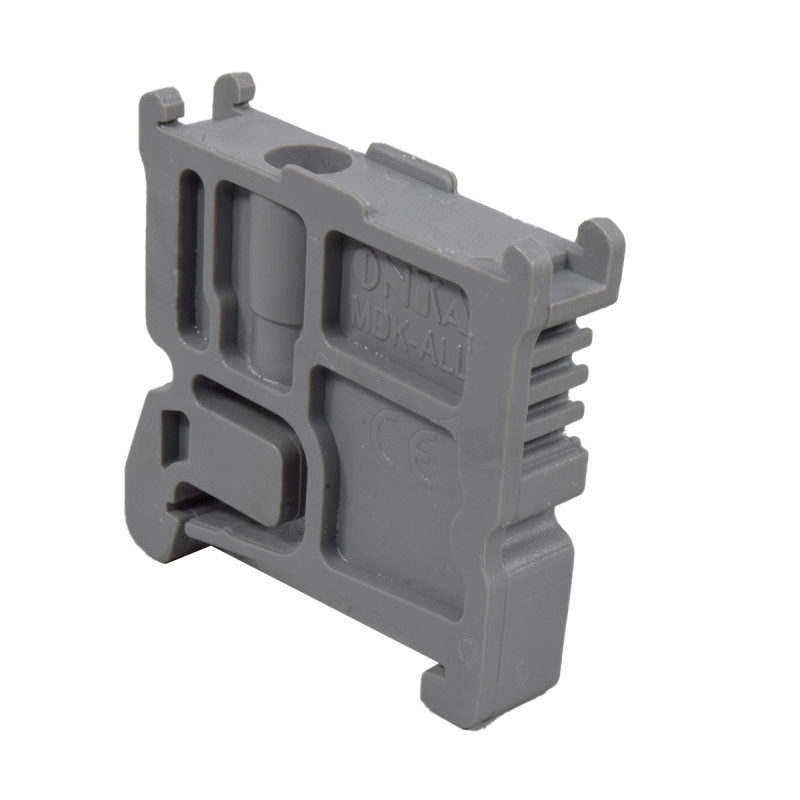 Freno Onka Grande Plastico Gris Para Bornera Riel
