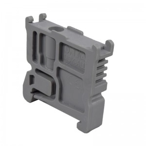 Freno Onka Grande Plastico Gris Para Bornera Riel