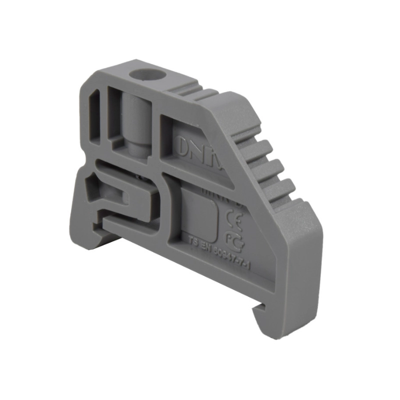 Freno Plastico Gris P/Bornera Riel