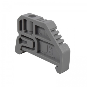 Freno Plastico Gris P/Bornera Riel