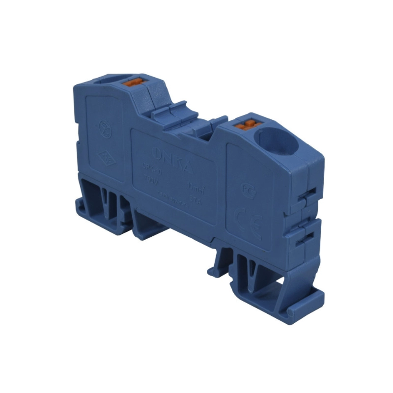 Bornera Resorte 57A/750V 10Mm² Azul