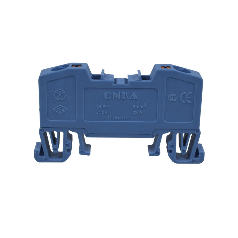 Bornera Resorte 32A/750V 4Mm² Azul