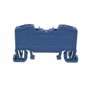 Bornera Resorte 32A/750V 4Mm² Azul